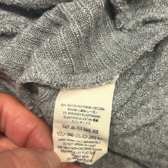 Free People Ventura Thermal Scoop Neck Long Sleeve Top in Gray, Size Small - Picture 9 of 9